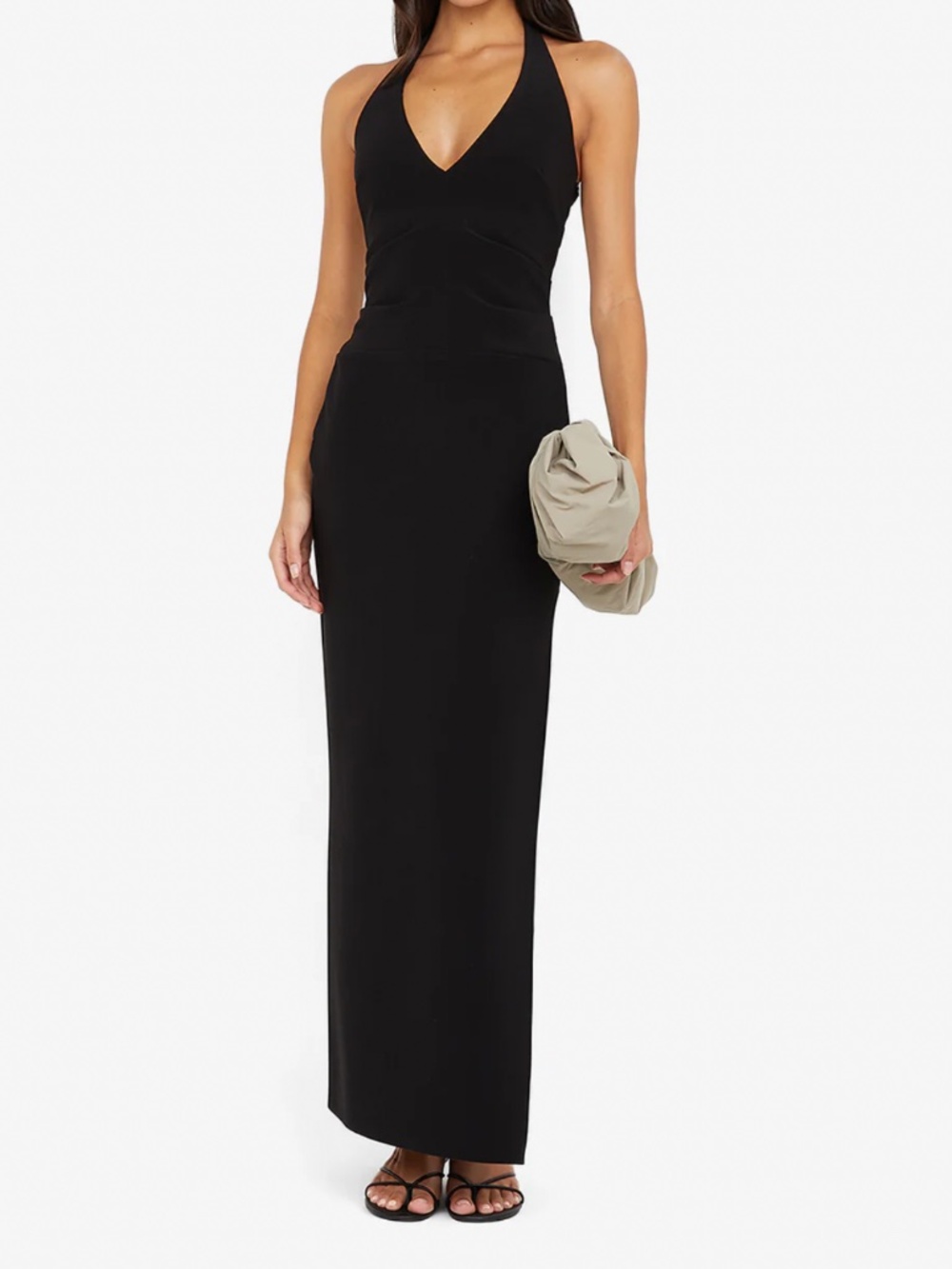 Bec + Bridge Ariven Halter Maxi Dress Black